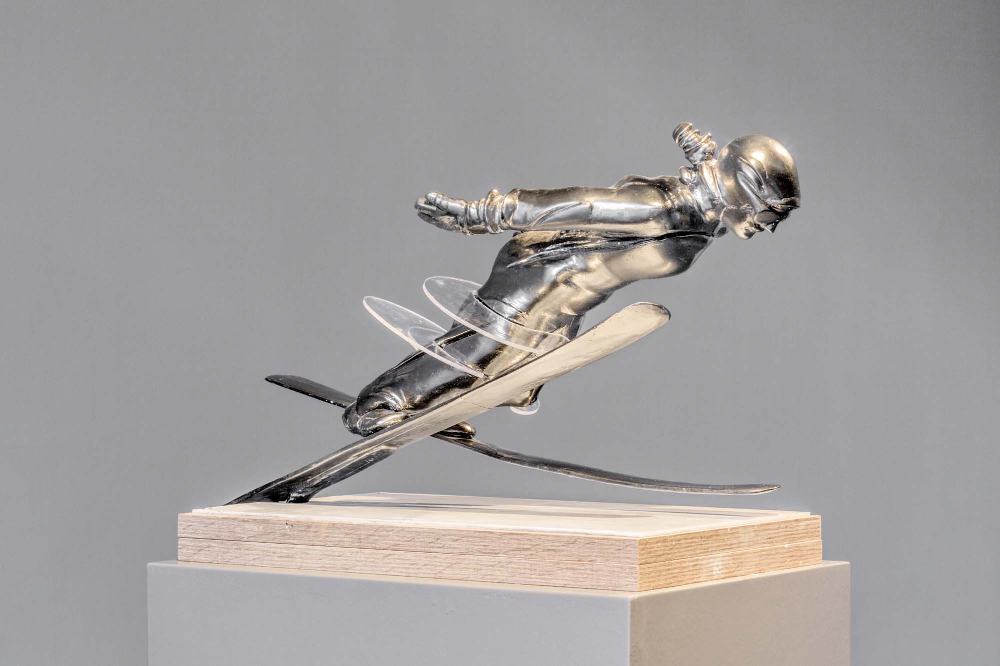 Der Skispringer, Neusilberguss 2012