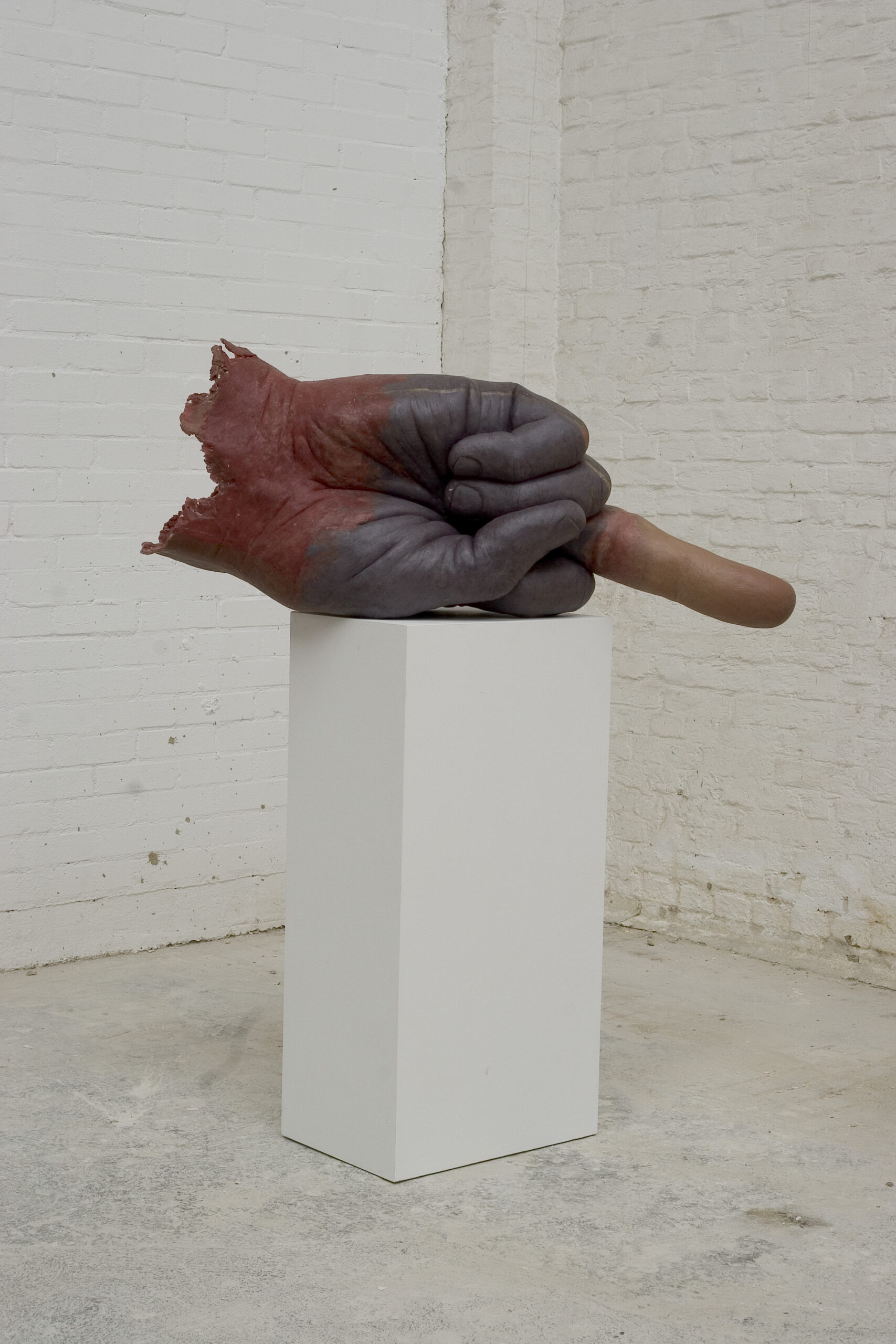 From a distance you look smaller...but I know that you are there, 2008, bronze, 110 x 45 x 50cm Wax 01